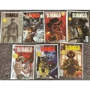 Django Unchained #1 3rd Print, 2, 3, 4, 5, 6, 7 (2012 Vertigo) Complete Series